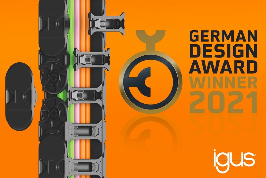 Het benutten van natuurgeheimen: de E4Q kabelrups van igus wint Duitse Design Award
